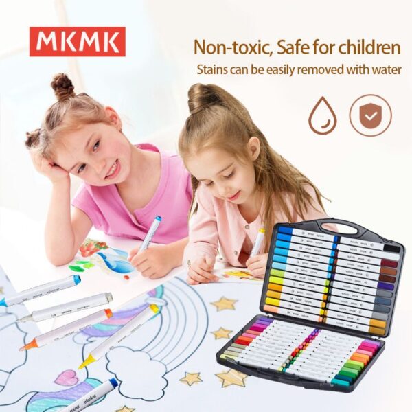 MKMKPEN 36 Color Soft Brush Acrylic Markers - 图片 7