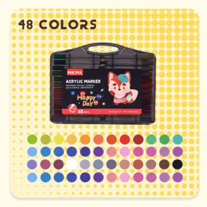 MKMK Acrylic Soft Brush Paint Marker Pens - 48 color
