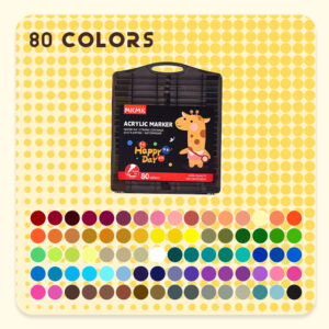 MKMK Acrylic Soft Brush Paint Marker Pens - 80 color