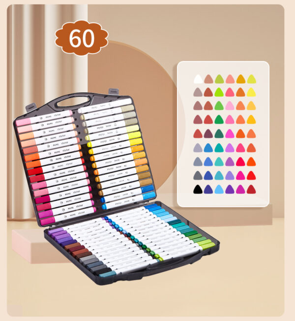 MKMKPEN 60 Color Soft Brush Acrylic Markers - 图片 2