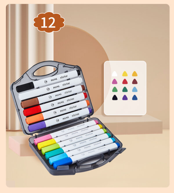MKMKPEN 12 Color Soft Brush Acrylic Markers - 图片 2