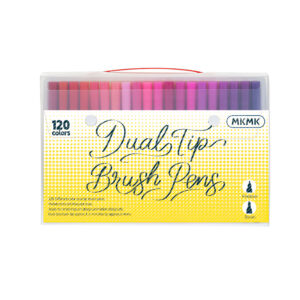 MKMK 120 Color Dual-tips Watercolor Outlining Pen