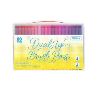 MKMK 80 Color Dual-tips Watercolor Outlining Pen