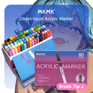 MKMK Direct-liquid Acrylic Marker 80 Color Set