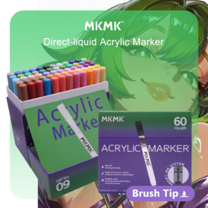 MKMK Direct-liquid Acrylic Marker 60 Color Set